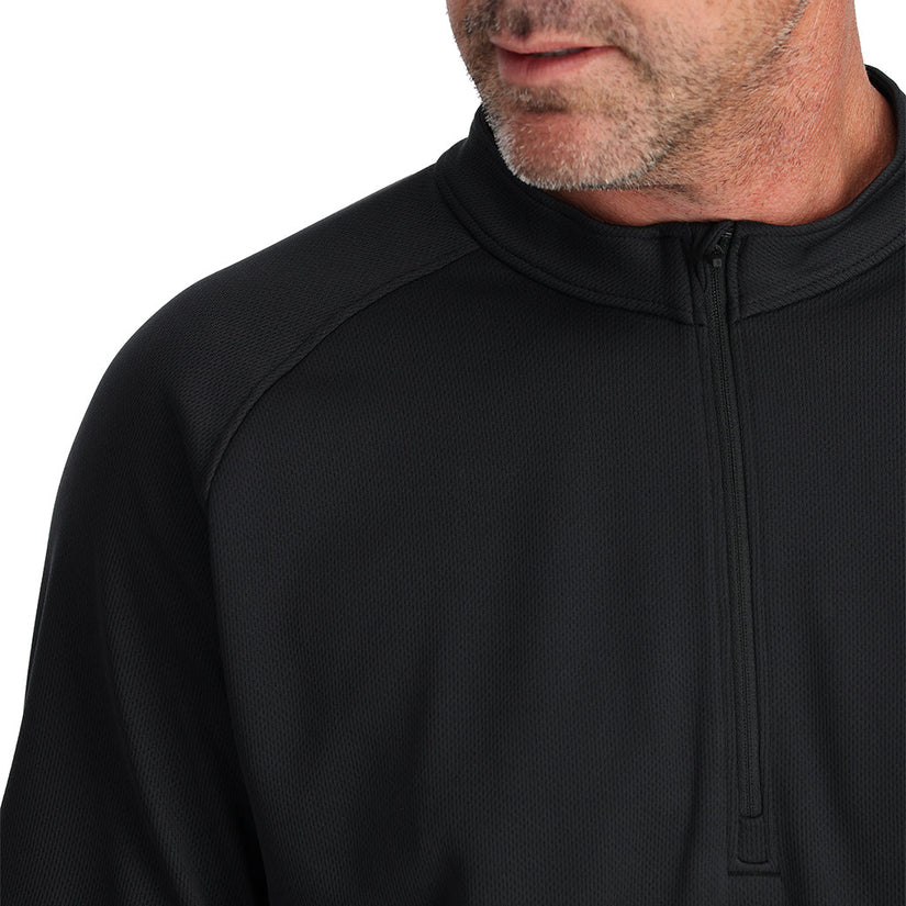 Mens Turner Half Zip - Black