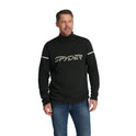 Mens Speed Fleece Half Zip - Black