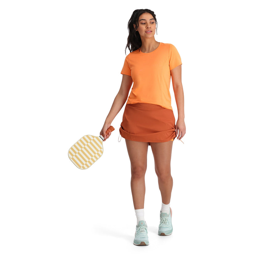 Womens Arc Short Sleeve Tech Tee - Orange Glow