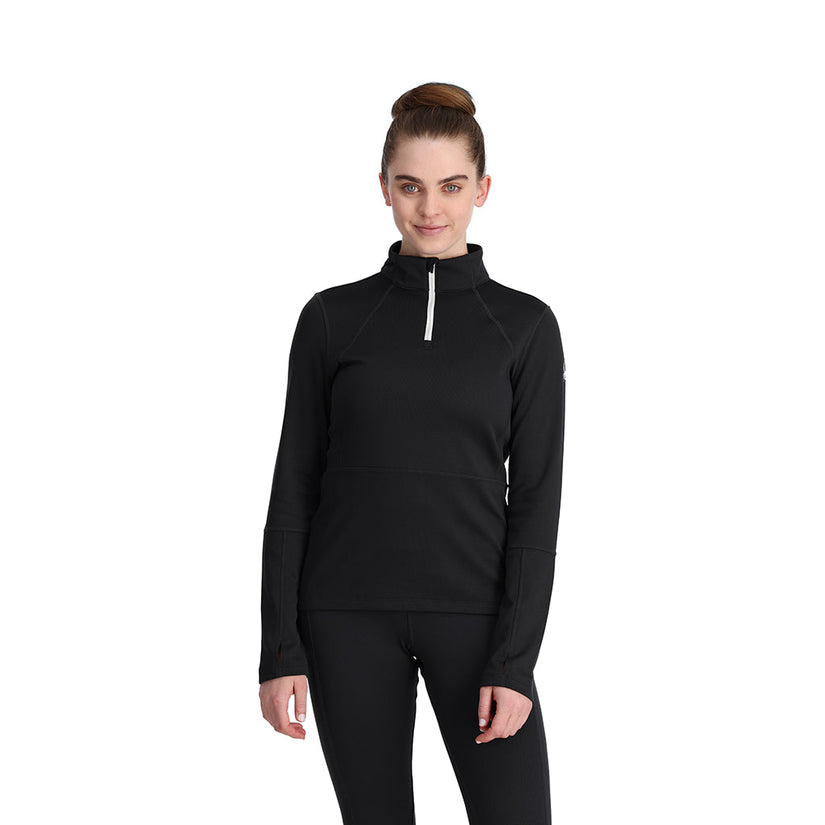 Womens Charger 1/2 Zip - Black