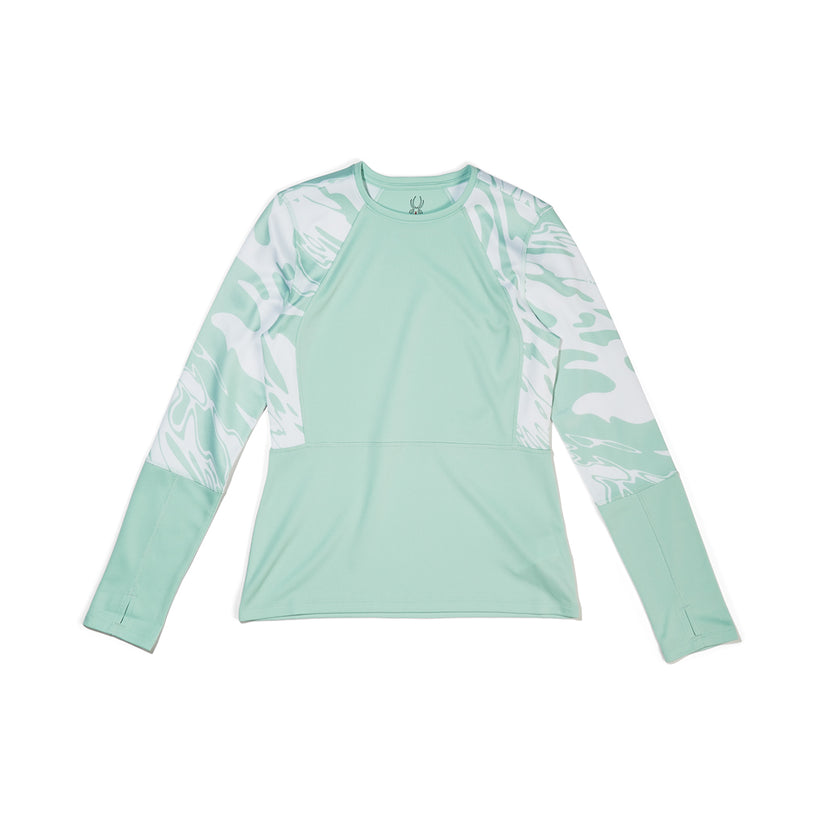 Womens Stretch Charger Crew - Wintergreen