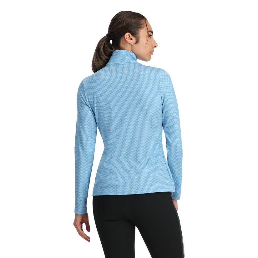 Womens Vivid Half Zip - Blue Drift