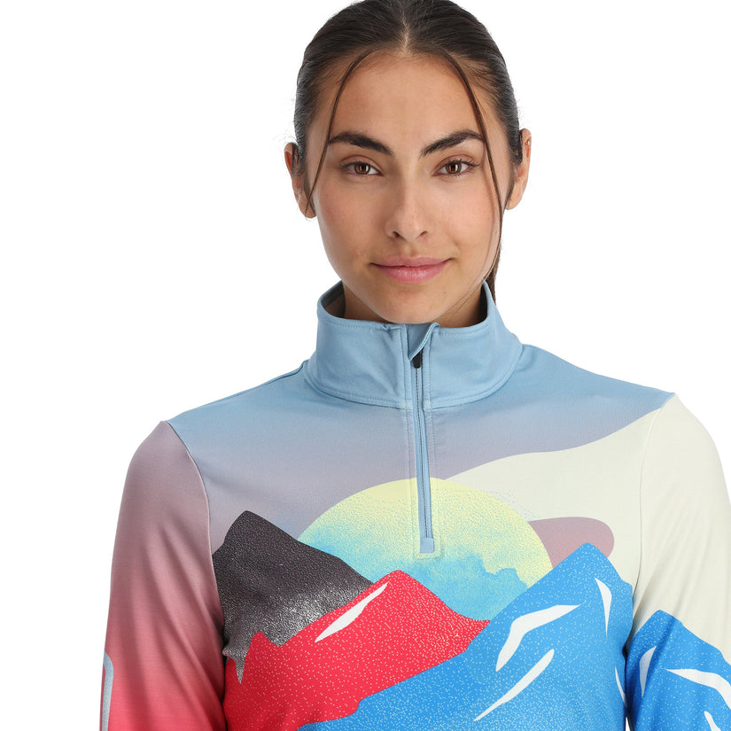 Womens Vivid Half Zip - Multi