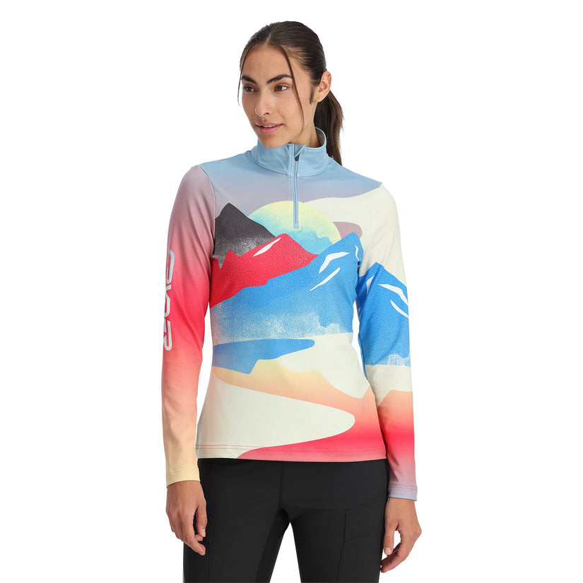 Womens Vivid Half Zip - Multi