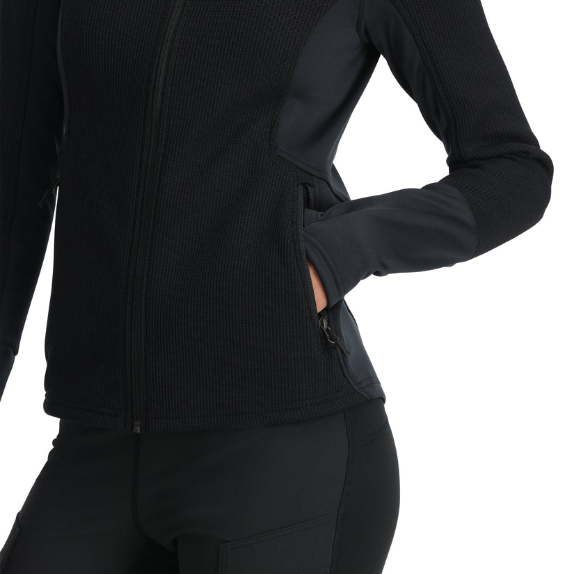 Womens Bandita Full Zip - Black